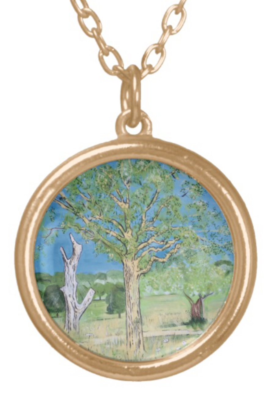 Beautiful Pendant featuring the design ‘Parched Earth And Heatwave’