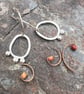  Silver Seed Pod Mismatched Dangle Earrings - Image 6