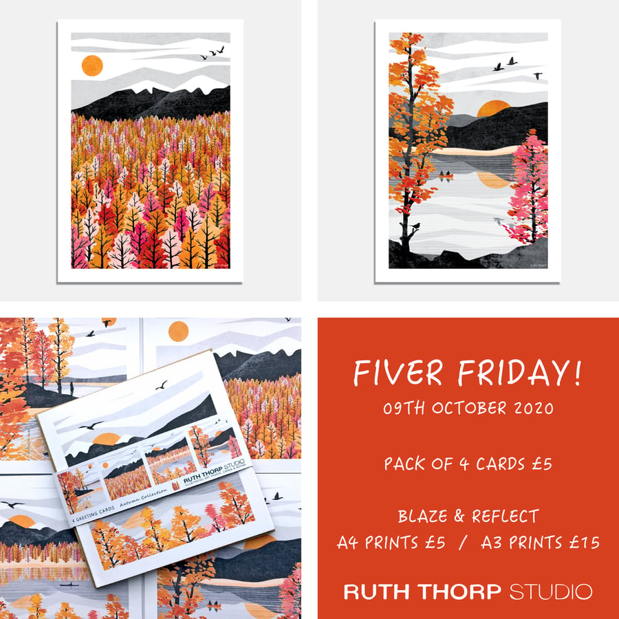 Fiver Friday Deal: Autumn Prints and Cards