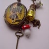 Vintage Style Locket Pill Box On A Fashionable Long Line Chain