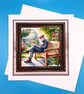Father's Day Card, 8x8inches, 20x20cms, Decoupage  - Image 3