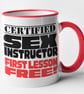 Certified Sex Instructor First Lesson Free Mug Rude Novelty Coffee Cup Birthday  - Image 1