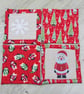 Coasters -Set of Four Quilted Christmas Coasters. - Image 3