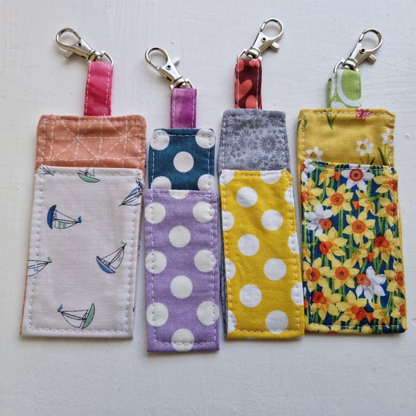 Lip balm or lip stick holder set of 4