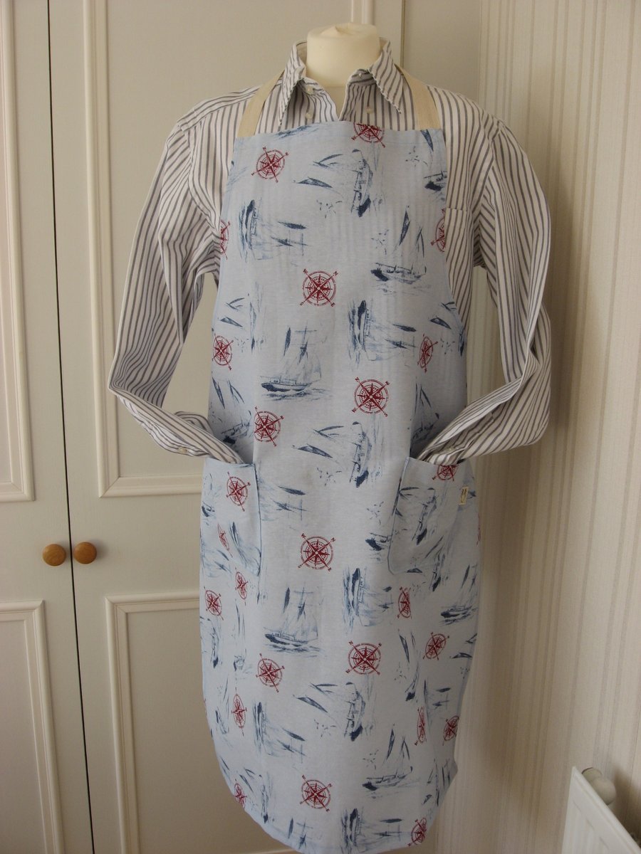 Gents Nautical Apron, Large Apron