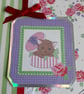Cute Kitten In A Hat Box Mothers Day Card - Image 2