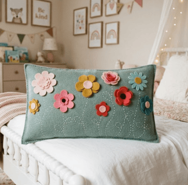 Girls Bedroom Home Decorations - Kids Scatter Cushions - Decorative Throw Pillow