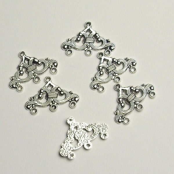 12 x Tibetan silver Connectors
