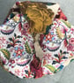 Floral Linen Peg Bag, Lined Storage Bag for Pegs - Image 5