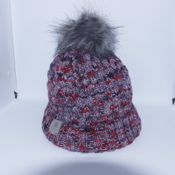 Handmade knitted Peak district inspired hat