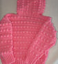 Pink hooded cardigan for a young girl ages two and a half  - Image 3
