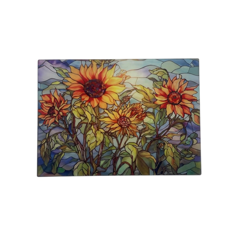 Sunflower Glass Chopping Board