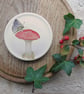 Toadstool bone china coasters - Image 5