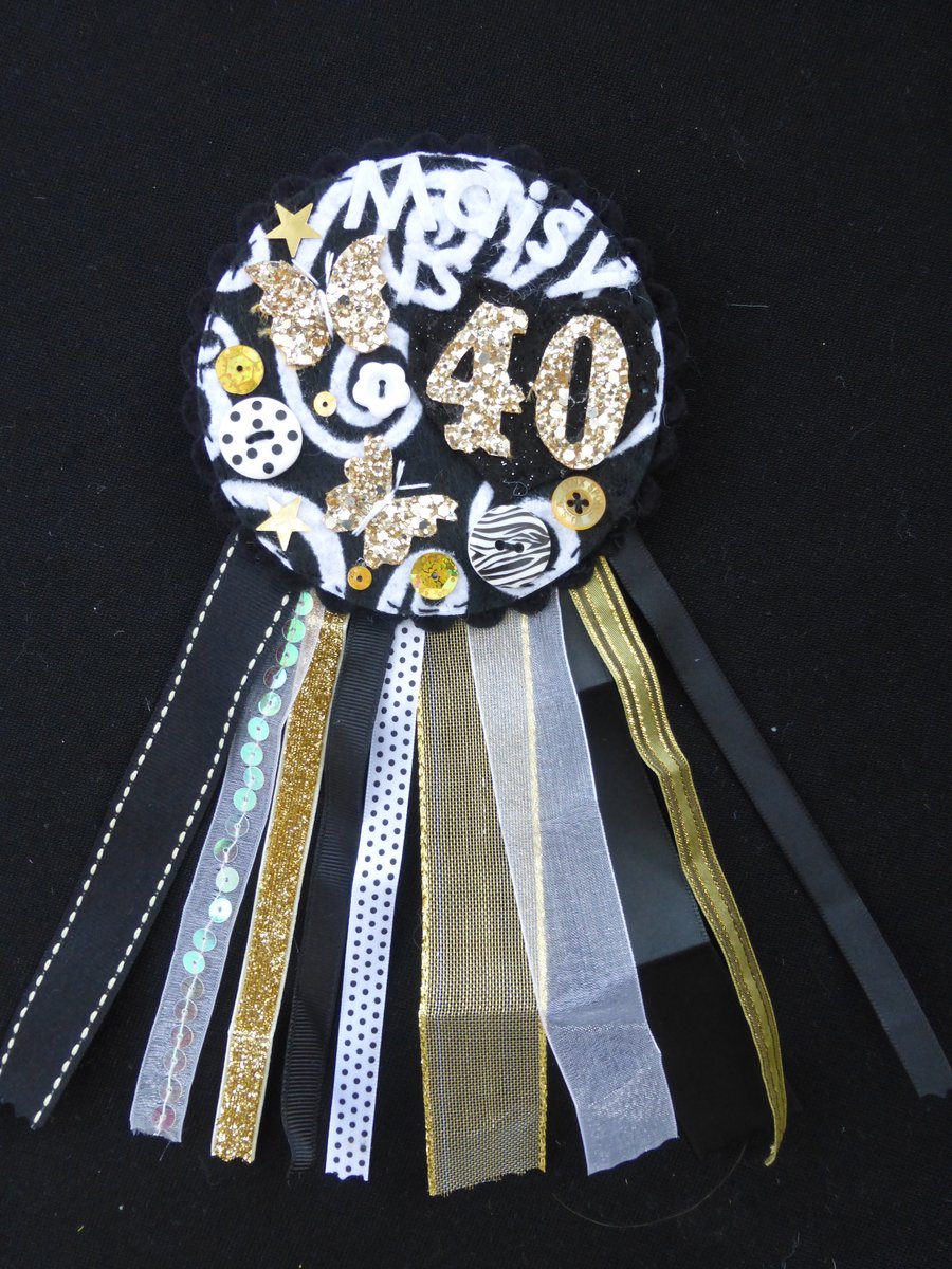 Birthday Age badge-Rosette Personalised