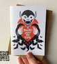 You're Just My Type Vampire Greetings Card 