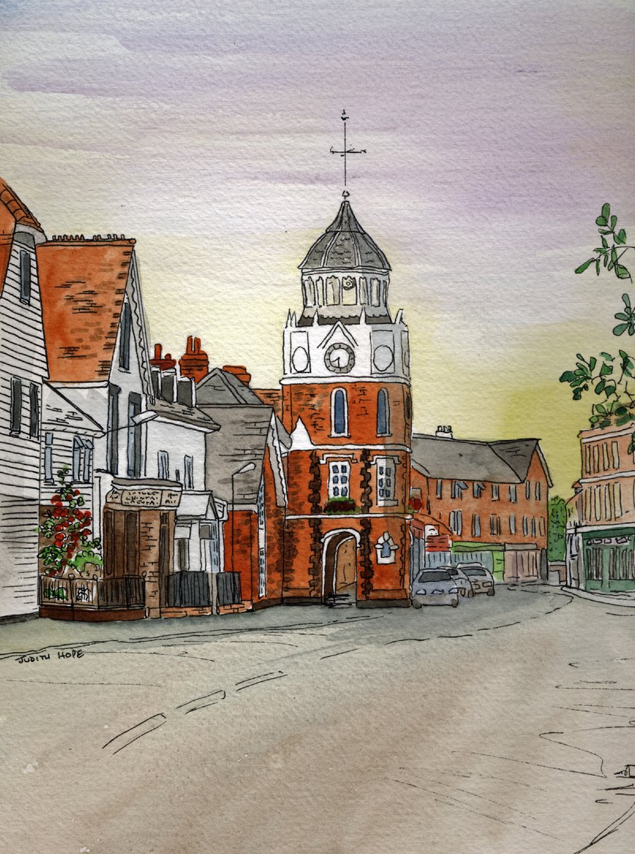 Burnham-on-Crouch – The Clock Tower in the High Street - Sweetings Nos.47 & 13