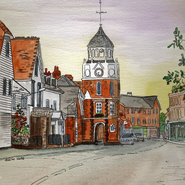 Burnham-on-Crouch – The Clock Tower in the High Street - Sweetings Nos.47 & 13