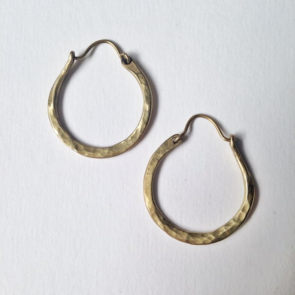 Golden hoop earrings 