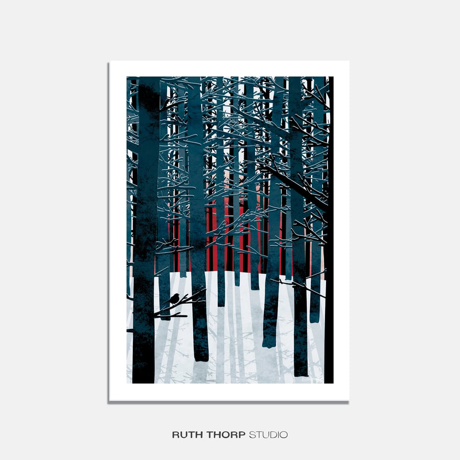 Northern Forest Illustrated Art Print