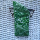 Tropical Palms Glasses Case Lined & Padded 