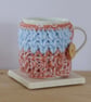 Crocheted Mug Cosy - Image 1