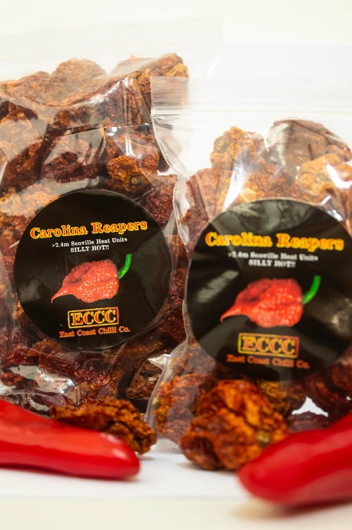 Carolina Reaper Dried Chillies - Extremely Hot - 10g Packs 