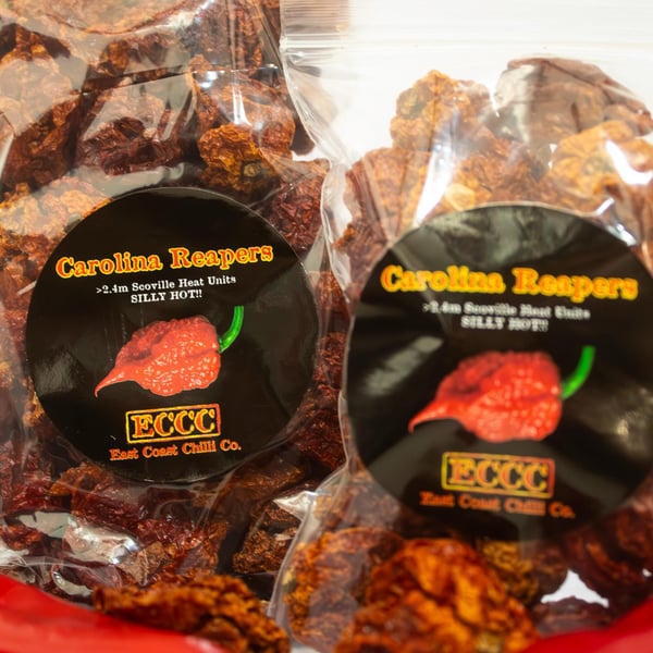 Carolina Reaper Dried Chillies - Extremely Hot - 10g Packs 