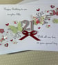 Personalised 21st Birthday Card Gift Boxed Daughter Granddaughter Any Age 18 30  - Image 9