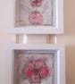 Wire Pink Flower in a Round Vase. Pink Silver Gold Copper White Artwork. - Image 4