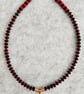 Red, Black & a Little Bit of Beachy Fun necklace