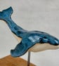 Ceramic Humpback Whale Sculpture, Small Ocean Animal Ornament, Bathroom Shelf - Image 4