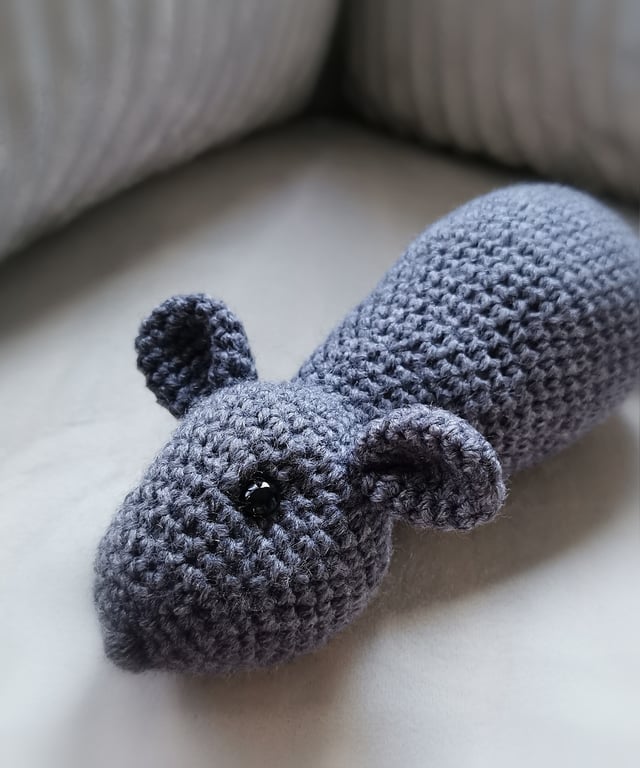 Crocheted Large Mouse Toy