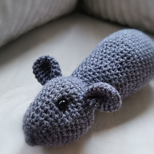 Crocheted Large Mouse Toy