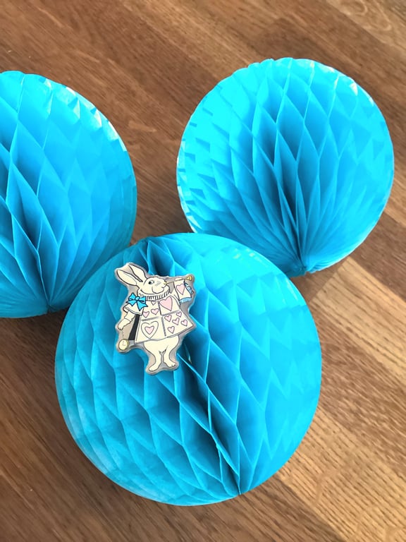 White Rabbit Wonderland Pin