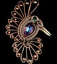 Hummingbird Pendant with crystal feature - Image 3
