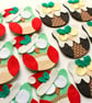 Make Your Own felt Christmas Owl decoration Kit. Sewing pattern for two designs - Image 3