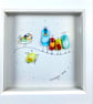 Cute fused glass birdies “always one “picture- glass art - Image 2