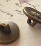 1 2" 12.7mm 20 Ligne Antique Brass Star Buttons - Image 3