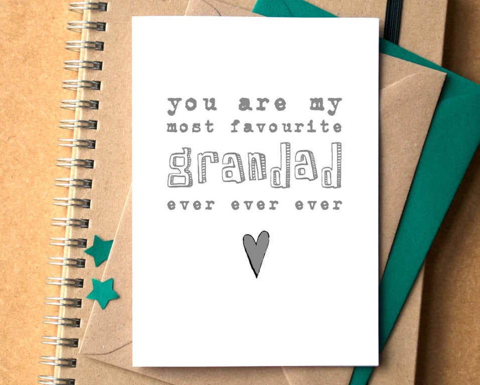 My Favourite Grandad Funny Card