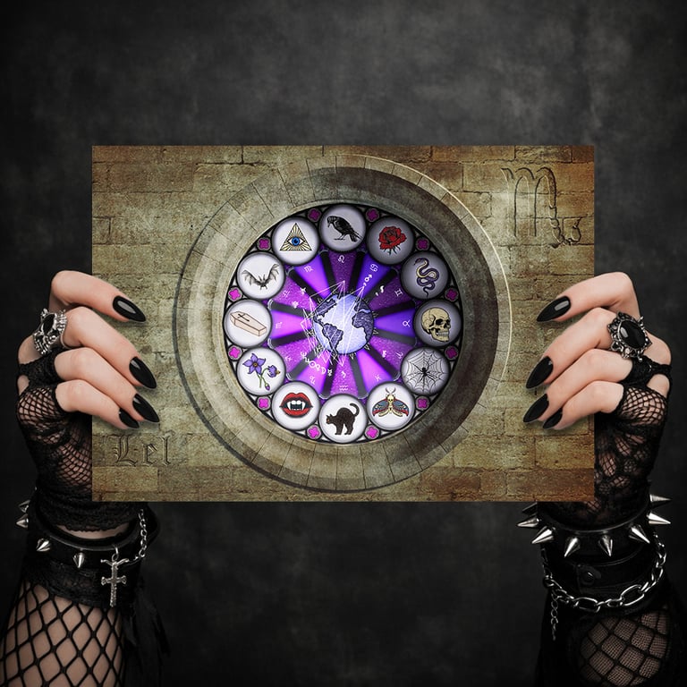 Personal Astrological Art - The Gothic Astrology Chart