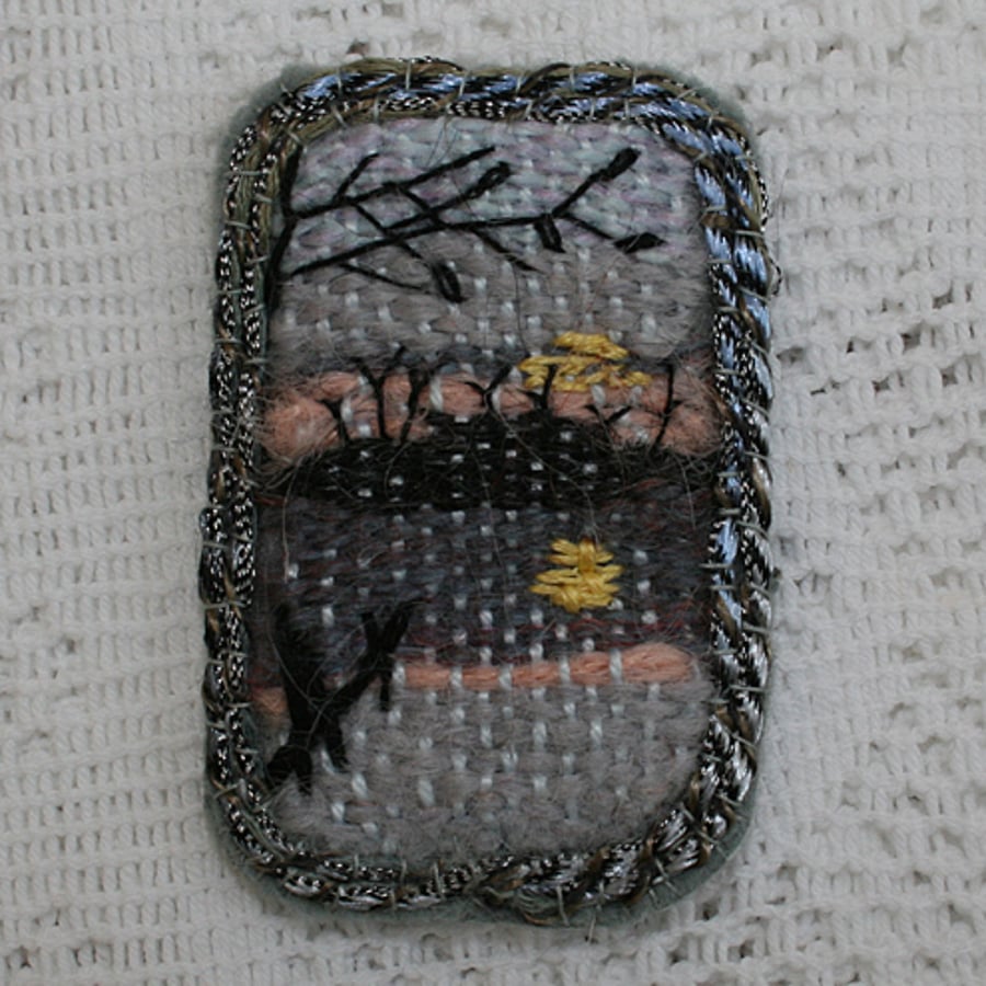 Sunset at Hanmer - Brooch