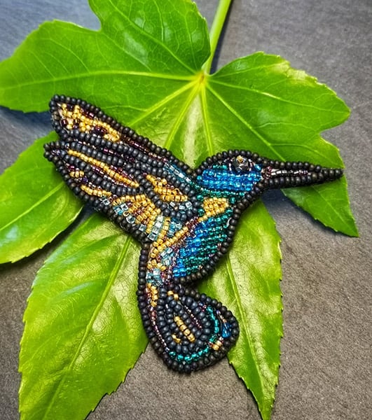 Hummingbird Brooch