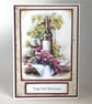 Red wine retirement card