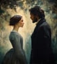 Jane Eyre Fine Art Print - Brontë Inspired Wall Art - 40cm x 40cm