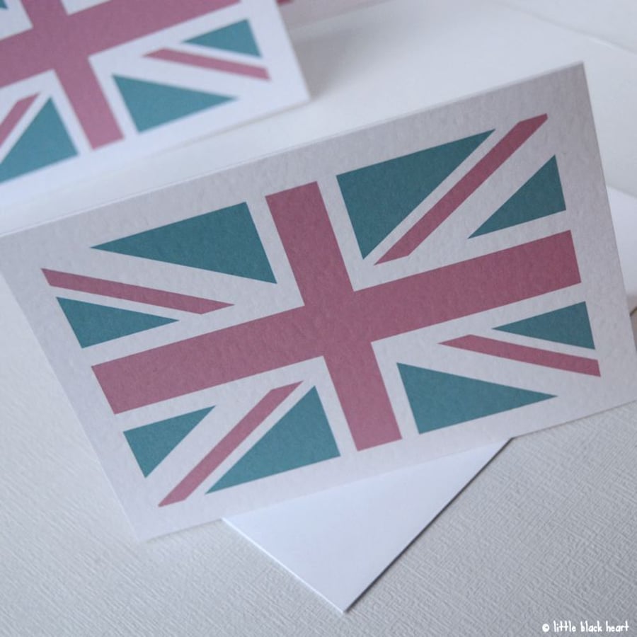 union jack greetings card