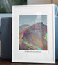 A4 Framed (choice of colours) Pen y Fan Art Print - Image 2