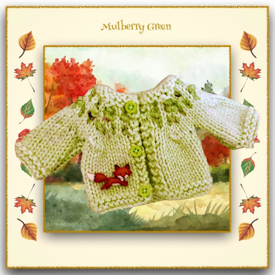 Reserved for Shani - Little Fox Cardigan 