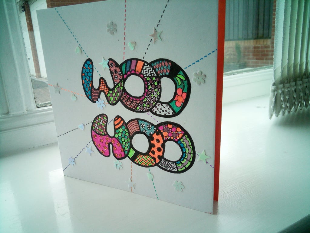 Woo hoo congratulations card