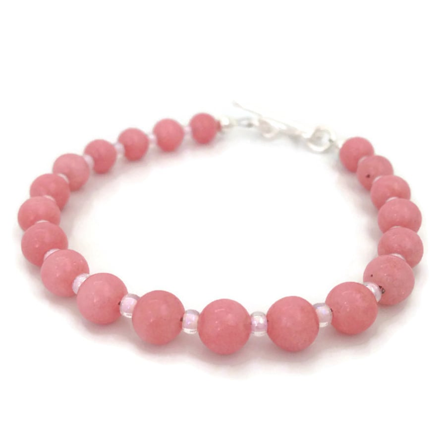 SALE - Light Pink Quartz Bracelet