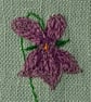 Embroidered Violet General Greeting Card - Image 6